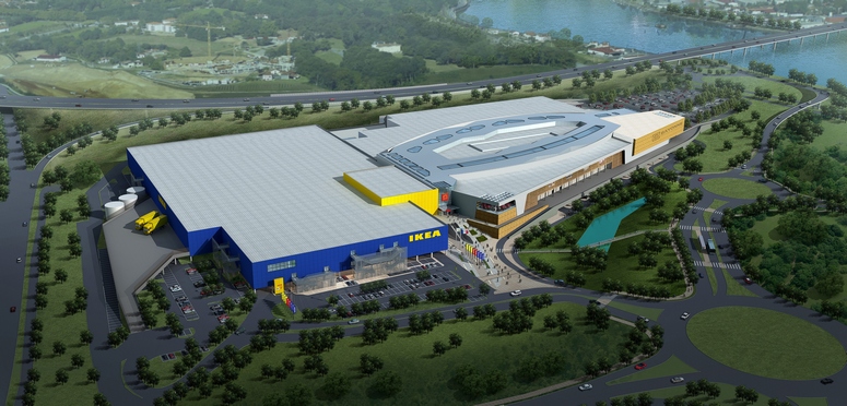 Comprising 100 shops on two levels, Centre Commercial d’Ametzondo in Bayonne is scheduled to open in October 2016. Credit: Ikea Centres