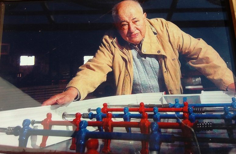 “Dad had a table football business. They actually made them. I remember thinking something made for fun, but hand-made, designed, and painted by artisans.” Image: theleisureway