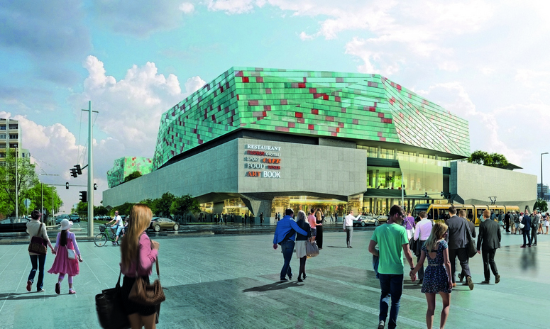 Etele Plaza, a 53,000-sq-m shopping mall in Újbuda in southwestern Budapest. Image: Futureal