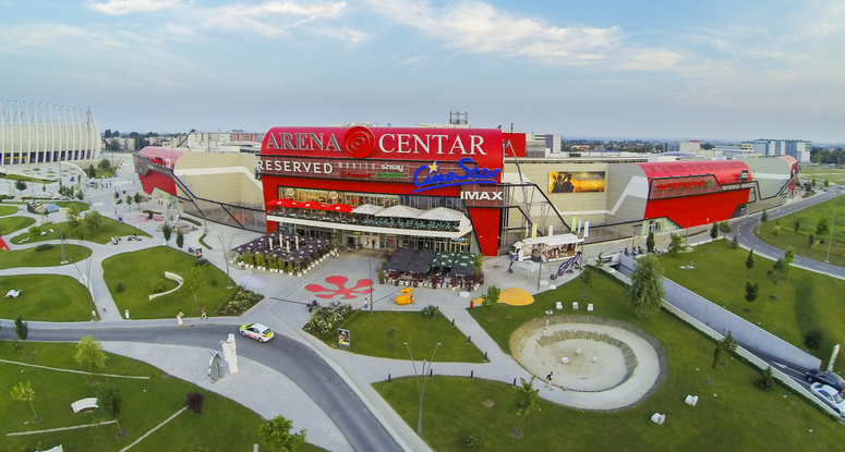 The Arena Centar in Zagreb, which opened in 2010, is one of the best malls according to the survey. Image: Nepi