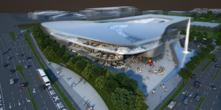 SES is building a new shopping center in the Slovenian capital Ljubljana: Šiška. Image: SES