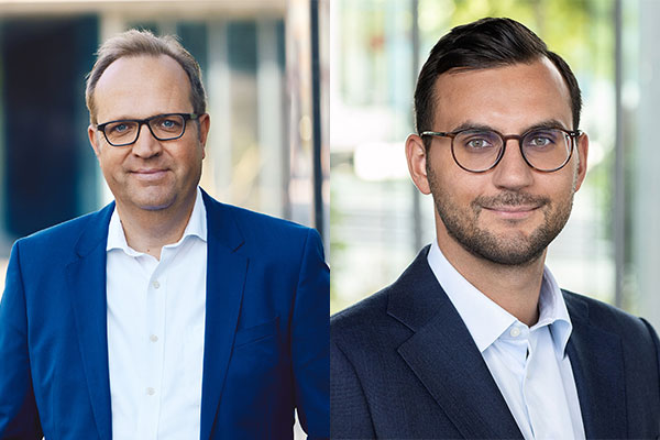 Andreas Löcher, Head of Investment Management Operational (left), and Roman Müller (right), Head of Investment Management Retail at Union Investment. /// credit: Union Investment