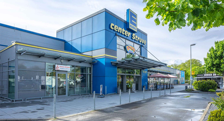 Anchor tenant EDEKA at Eidelstedt retail park in Hamburg. /// credit: Union Investment