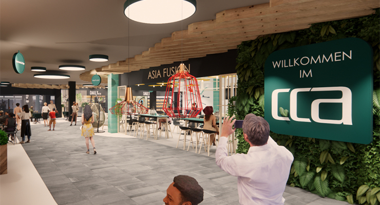 Food court design at CCA. /// credit: umdasch The Store Makers