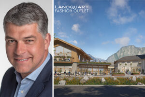 Otto Ambagtsheer, Chief Executive Officer at VIA Outlets (left), Expansion of Landquart Fashion Outlet, Switzerland (right) /// credit: VIA Outlets