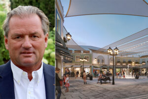 Left-to-right: Thomas Reichenauer, Managing Director at ROS Retail Outlet Shopping; Designer Outlet Algarve’s new plaza, center extension is opening in Summer 2025. /// credit: ROS Retail Outlet Shopping