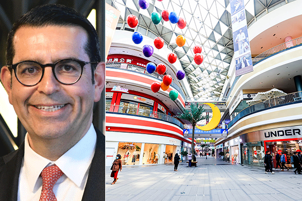 Left-to-right: Yurdaer Kahraman, CEO and Board Member of FİBA Commercial Properties; With its 17,000 sq m glass ceiling, Star Mall in Shenyang, China, lets the sunlight in and creates a feeling of shopping in the open air. /// credit: FİBA CP