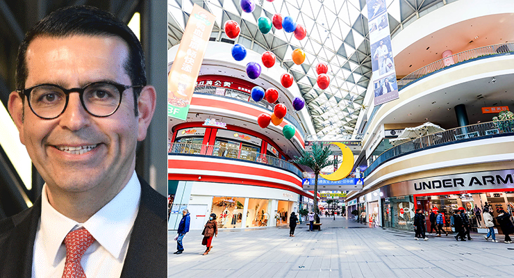 Left-to-right: Yurdaer Kahraman, CEO and Board Member of FİBA Commercial Properties; With its 17,000 sq m glass ceiling, Star Mall in Shenyang, China, lets the sunlight in and creates a feeling of shopping in the open air. /// credit: FİBA CP