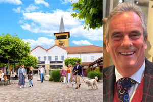 Premier Outlet Centre, Budapest, Hungary (left); Giles Membrey, Managing Director of Rioja Estates Ltd and member of the ACROSS Advisory Board (right). /// credit: Rioja Estates, Premier Outlet Centre