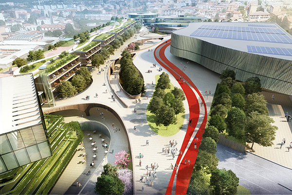 In January 2023, Sonae Sierra announced a further step in its growth in Italy by signing a partnership with Chorus Life for the leasing of the retail space of the new “City of the Future” model, developed by the POLIFIN Group and built by COSTIM. /// credit: Sonae Sierra