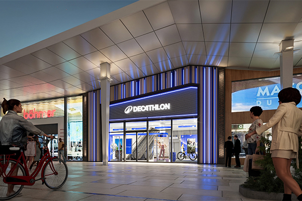 Decathlon at Westfield Ruhr Park, Germany. /// credit: kplus konzept, Decathlon