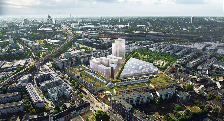 Köln-Arcaden district design. /// credit: ASTOC Architects and Planners