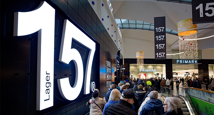 The recently opened Lager 157 store at Waterfront Bremen shopping center, Germany. /// credit: ECE