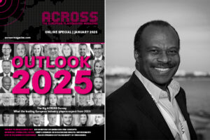 "Outlook 2025" (left), Chris Igwe (right). /// credit: ACROSS, Igwe International