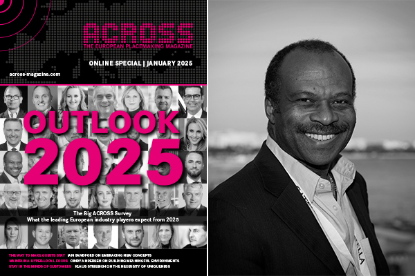 "Outlook 2025" (left), Chris Igwe (right). /// credit: ACROSS, Igwe International