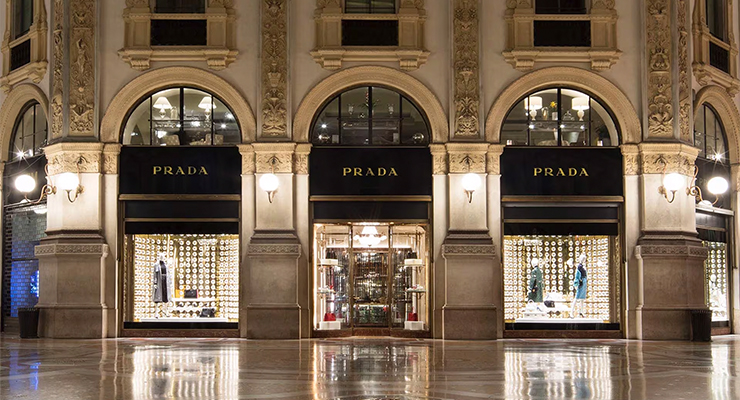 Prada at Galleria Vittorio Emanuele II arcade. /// credit: Prada Group